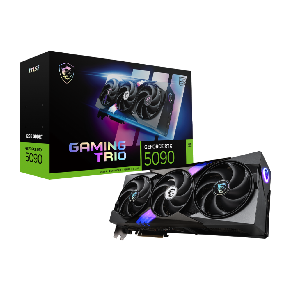 MSI GeForce RTX 5090 32G GAMING TRIO OC 32GB GDDR7 DLSS 4 512 Bit Ekran Kartı