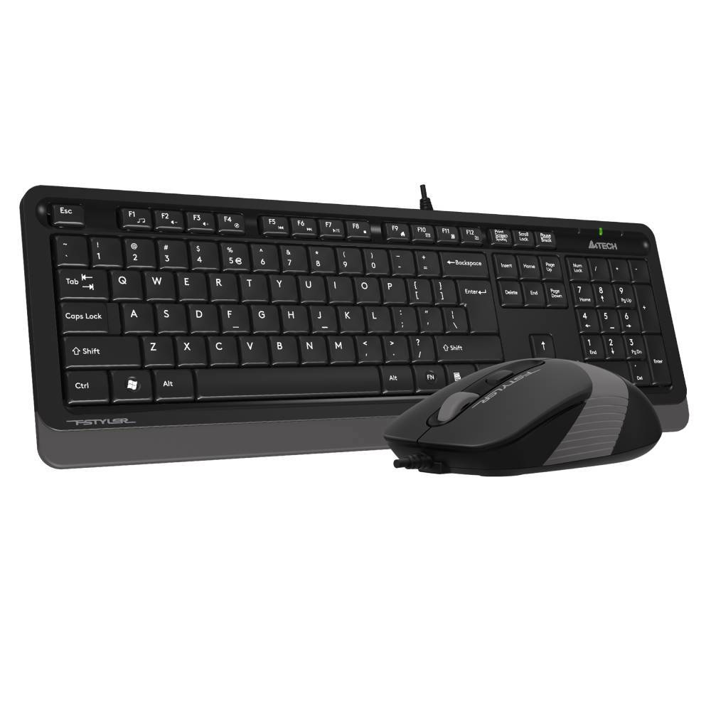 A4 Tech Fstyler F1010 Gri Türkçe Q Klavye Mouse Set