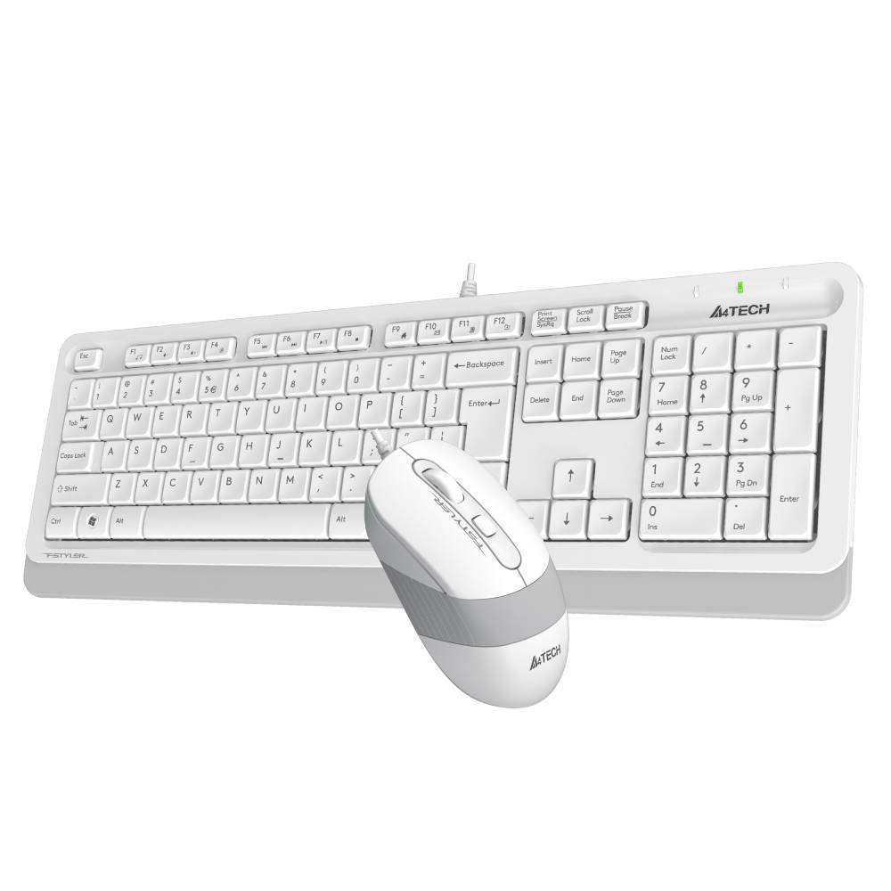 A4 Tech Fsytler F1010 Beyaz Türkçe Q Klavye Mouse Set