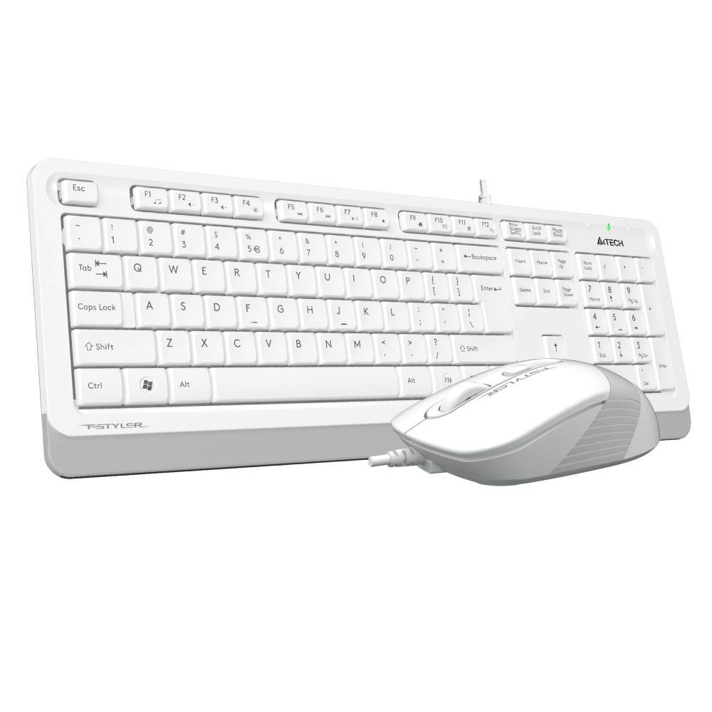 A4 Tech Fsytler F1010 Beyaz Türkçe Q Klavye Mouse Set