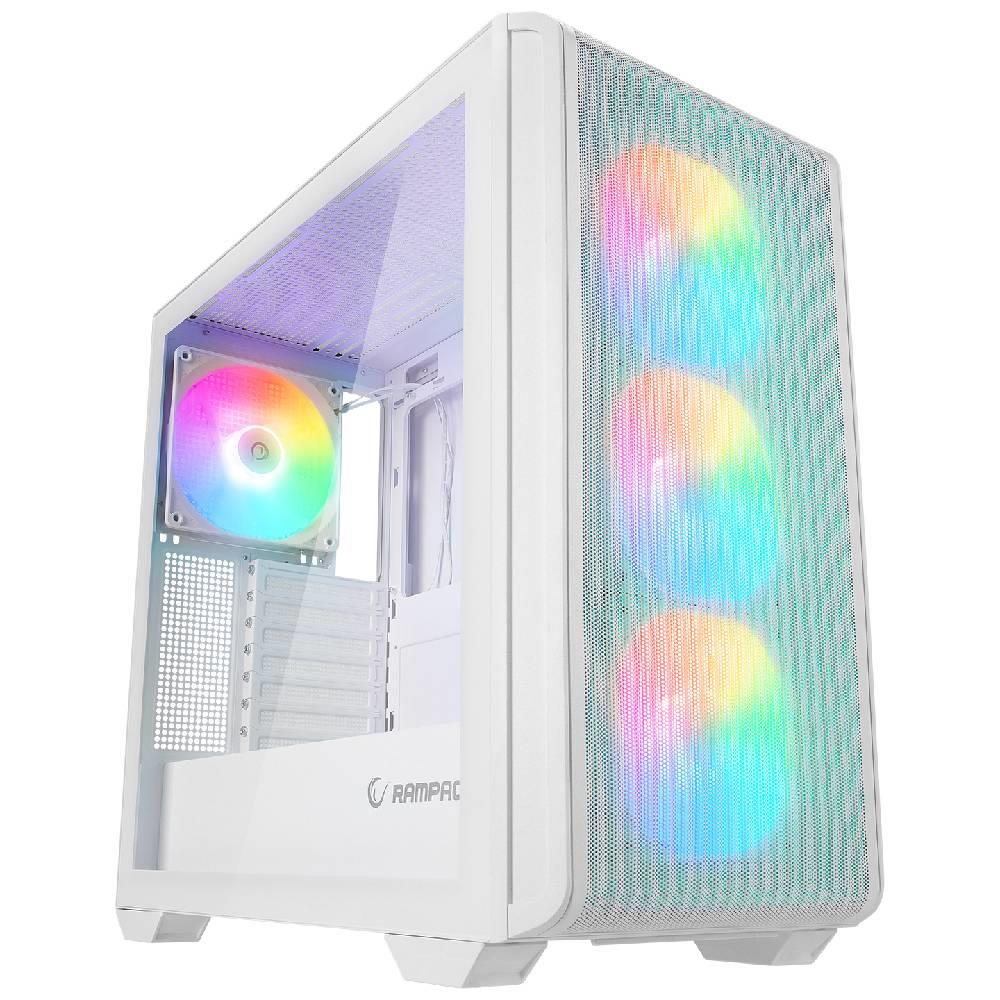 Rampage CRAFT Mesh ARGB USB3.0 Tempered Glass Beyaz Mid Tower Gaming Kasa görsel 1