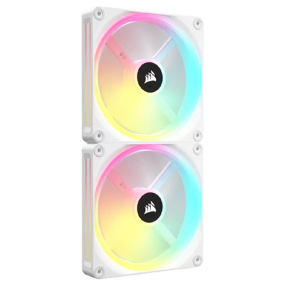 CORSAIR iCUE LINK QX140 RGB 140mm PWM Beyaz İkili Kasa Fanı