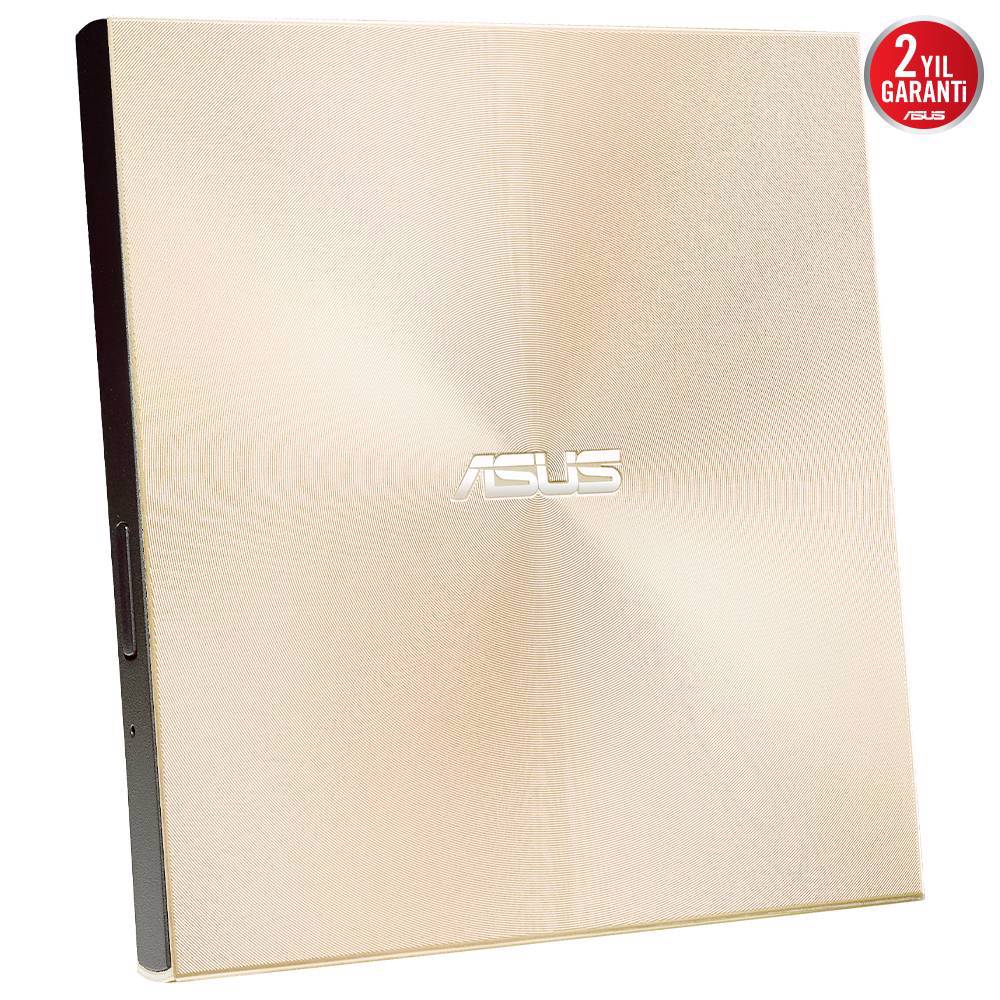ASUS ZenDrive U8M Ultra İnce Harici USB-C DVD Windows ve Mac OS ile uyumlu M-DISC Altın Harici Sürücü ve Yazıcı