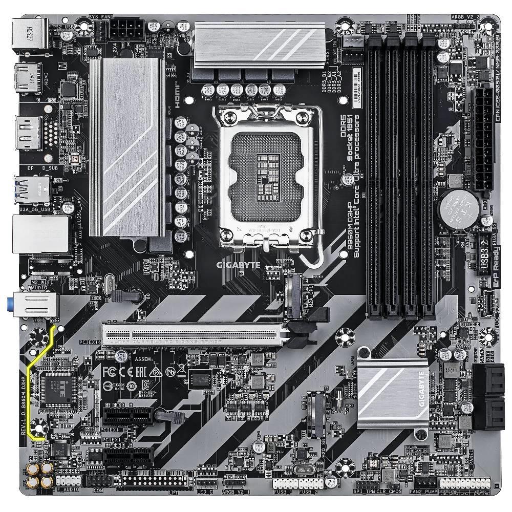 GIGABYTE B860M D3HP 9066MHz OC DDR5 Soket 1851 M.2 HDMI DP mATX Anakart