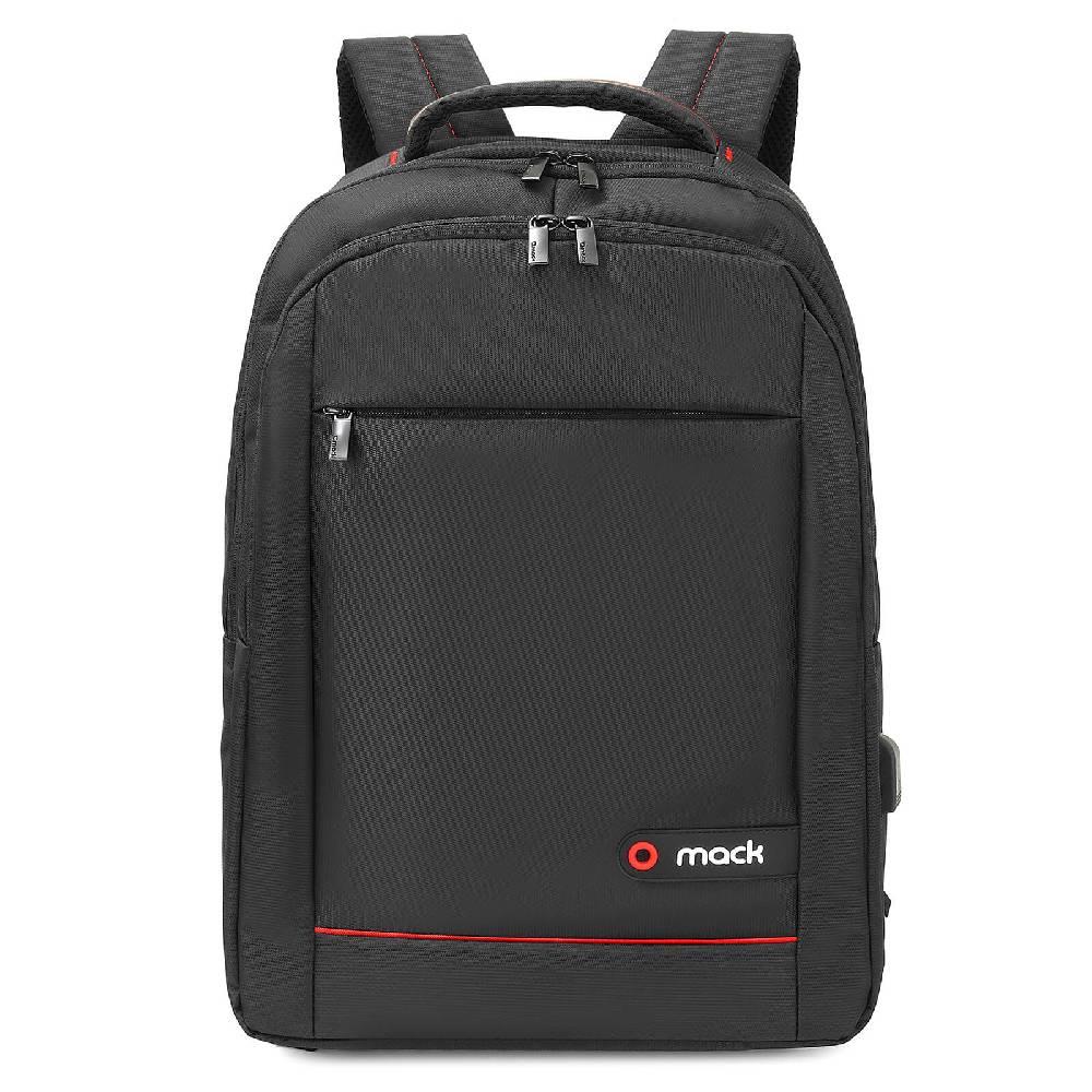 MACK Office 15.6" USB Girişli Siyah Notebook Sırt Çantası