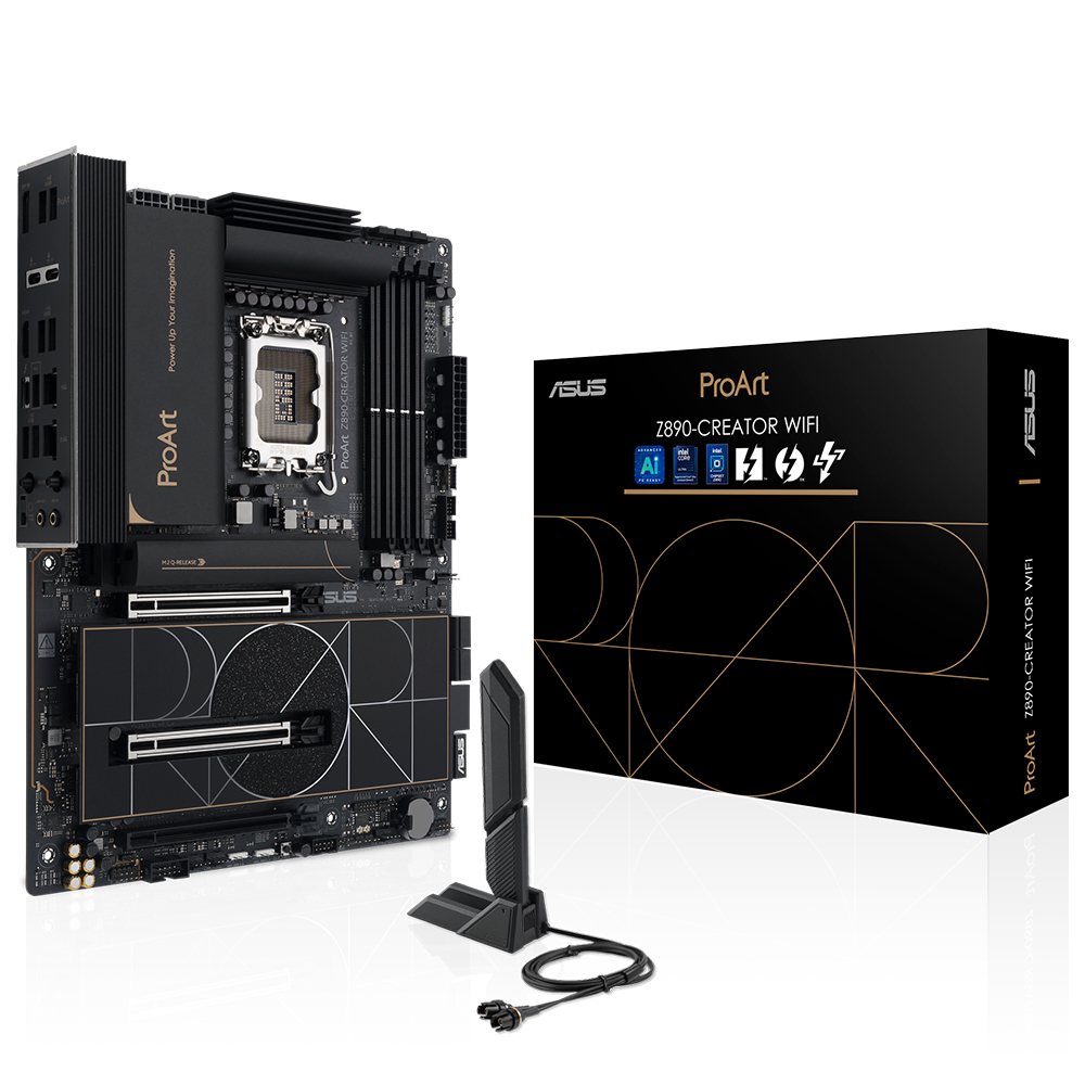 ASUS ProArt Z890-CREATOR WIFI 9066MHz OC WiFi 7 DDR5 Soket 1851 M.2 HDMI Thunderbolt 5 ATX Anakart