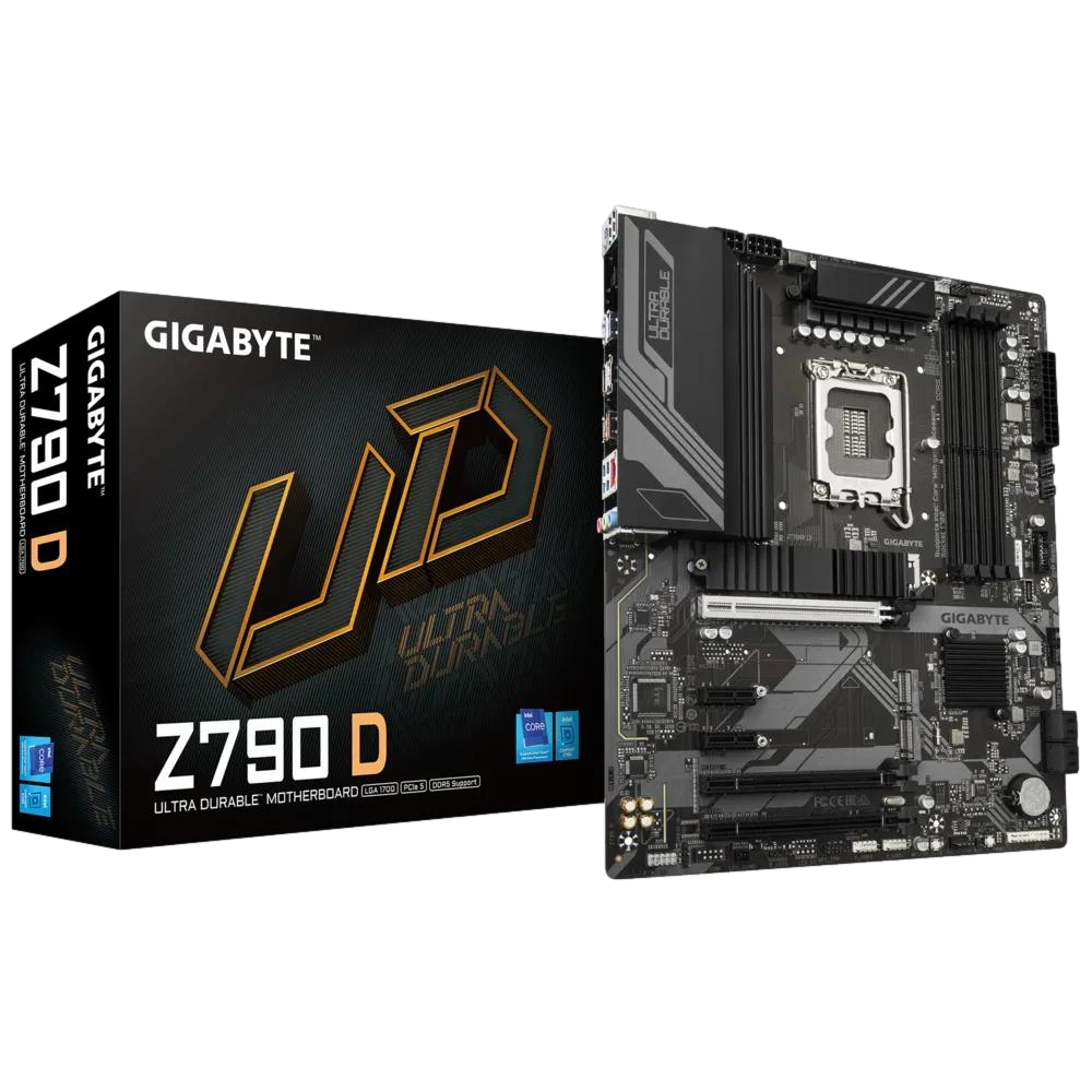 GIGABYTE Z790 D 7600MHz(OC) DDR5 Soket 1700 M.2 HDMI DP ATX Anakart görsel 1