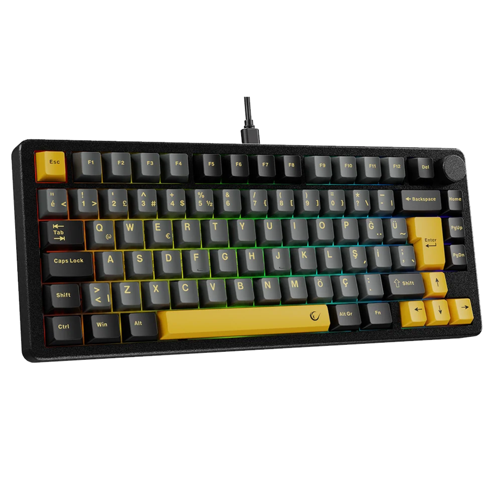 Rampage ZENITH STUG Gateron Switch Siyah RGB Manyetik Gaming Klavye