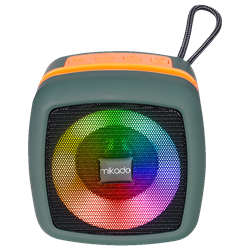 MIKADO MD-29BT 5W 1200mAh RGB Haki Bluetooth Taşınabilir Hoparlör