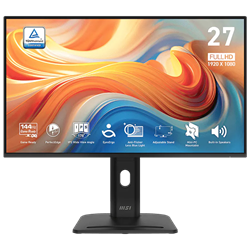 MSI PRO MP275PG E14 27" 144Hz 4ms HDMI DP FreeSync HDR Ready Pivot FHD IPS Monitör