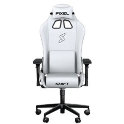Pixel Shift Kumaş Beyaz Oyuncu Koltuğu