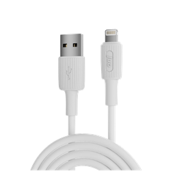 Juo 12W 2.4A USB-A Lightning İphone İpad Silikon Beyaz Data Ve Hızlı Şarj Kablosu 2 Metre