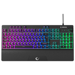 Rampage KB-GX65 SIMULA Membrane RGB Siyah Türkçe Kablolu Gaming Klavye