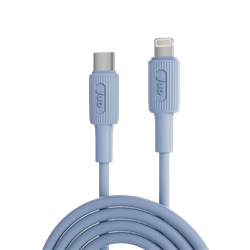 Juo 27W Type-C Lightning İphone İpad Silikon Mavi Data Ve Hızlı Şarj Kablosu 1 Metre