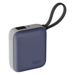 BIX PB119 20W 10000mAH USB-C Cep Boyu Taşınabilir Deniz Mavisi Hızlı Şarj Powerbank