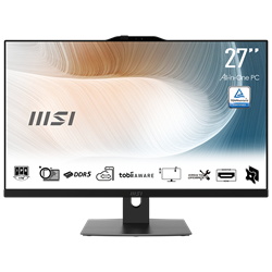 MSI MODERN AM272P 1M-1293XEU Core 5 120U 16GB(8GBx2) DDR5 512GB SSD 27" FHD IPS AIO Masaüstü PC
