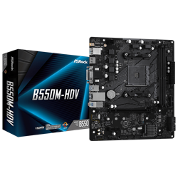 ASROCK B550M-HDV 4600MHz OC DDR4 Soket AM4 M.2 HDMI DVI mATX Anakart