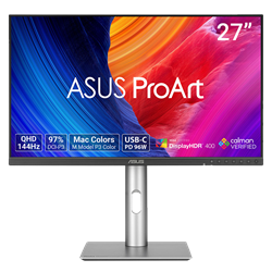 ASUS ProArt Display PA278CGRV 27" 144Hz 5ms HDMI DP Type-C Adaptive-Sync HDR10 Pivot QHD IPS Monitör