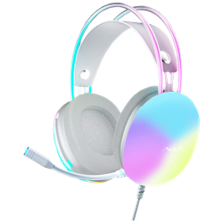 Aula S505 RGB Kablolu Pembe Gaming Kulaklık