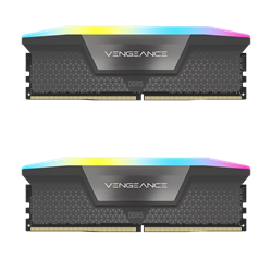 CORSAIR 32GB(2x16GB) Vengeance RGB 6000MHz CL38 DDR5 EXPO/XMP Gri Dual Kit Ram