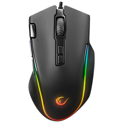 Rampage SMX-G72 GREEDY V2 12800DPI RGB Kablolu Siyah Gaming Mouse