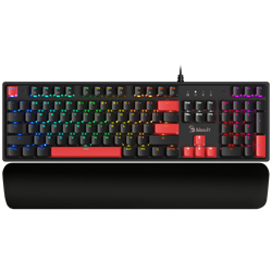 A4Tech Bloody S515R Fire Black BMLS Red Switch RGB Kablolu Türkçe Gaming Klavye