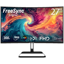 Rampage XYRA XR27C300F 27" 300Hz 1ms HDMI DP Adaptive Sync HDR Ready FHD Fast VA Curved 1500R Gaming Monitör