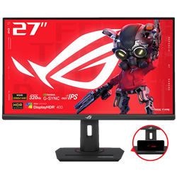 ASUS ROG Strix XG27ACMS 27" 320Hz(OC) 0.3ms HDMI DP G-Sync HDR400 WQHD Fast IPS Gaming Monitör