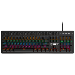 MSI FORGE GK300 Red Switch RGB Mekanik Türkçe Kablolu Gaming Klavye
