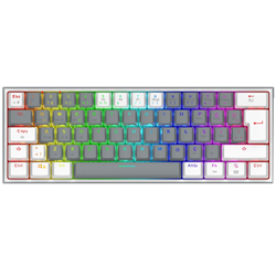 Redragon K616 Fizz Pro Red Switch Kablosuz Gri Beyaz Gaming Klavye