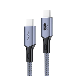VegGieg USB 4.0 E-Mark 240W 40Gbps Thınderbolt 4 8K 60Hz Type-C Görüntü Data ve Şarj Kablosu 50cm