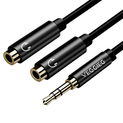 VegGieg 3.5mm 2 Kulaklık Çoklayıcı Y Kablo
