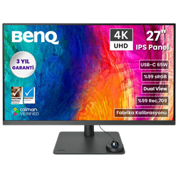 BenQ PD2705U 27'' 60Hz 5ms HDMI DP USB-C HDR10 Pivot UHD IPS Monitör