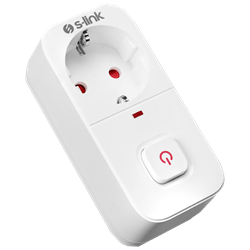 S-link SL-010 16A/250V 750 Joule Tekli Anahtarlı Akım Korumalı Priz