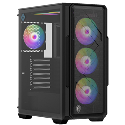 MSI MAG FORGE 151A B75 750W 80+ Bronze Tempered Glass RGB Siyah ATX Bilgisayar Kasası
