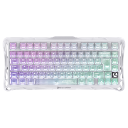 GravaStar Mercury K1 Lite RGB Linear Key Switch Türkçe Q Crystal Aurora Kablosuz Gaming Klavye