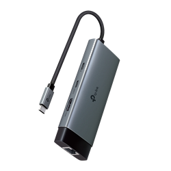 TP-LINK UH6120C 4K/60Hz HDMI GİGABİT Ethernet 2xUSB-A 1xType-C 1XRJ45 1xPD 100W Çevirici Çoklayıcı Hub