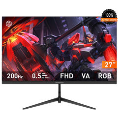 GameBooster Ruvie FF20 27'' 200Hz 0.5ms HDMI DP Adaptive Sync HDR10 FHD VA Gaming Monitör