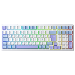 Aula F99 Linear GrayWood V4 Switch Hot Swap RGB Mavi Kablosuz Gaming Klavye