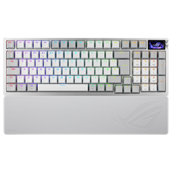 ASUS ROG AZOTH 96 HE ROG HFX V2 Manyetik Switch Kablosuz Türkçe RGB Beyaz Mekanik Gaming Klavye