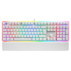 Rampage KB-R96 ULTIMATE Red Switch RGB Beyaz Türkçe Kablolu Mekanik Gaming Klavye
