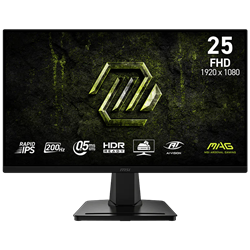 MSI MAG 256F E20 24.5" 200Hz 0.5ms HDMI DP FreeSync Premium HDR Ready FHD Rapid IPS Monitör