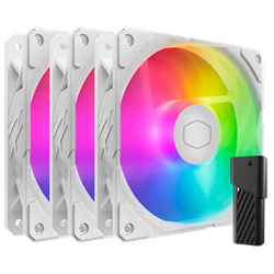 Cooler Master SickleFlow Edge 360 ARGB  Beyaz Üçlü Kasa Fanı