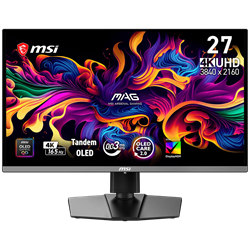 MSI MAG 272UP QD-OLED E16 27" 165Hz 0.03ms HDMI DP G-Sync HDR400 Pivot UHD QD-OLED Gaming Monitör