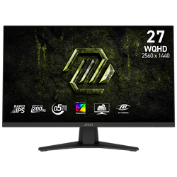 MSI MAG 274QF E20 27" 200Hz 0.5ms HDMI DP AdaptiveSync HDR400 WQHD Rapid IPS Gaming Monitör