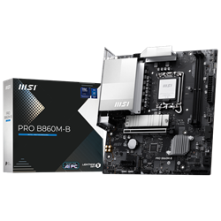 MSI PRO B860M-B  9066MHz OC DDR5 Soket 1851 M.2 HDMI DP mATX Anakart