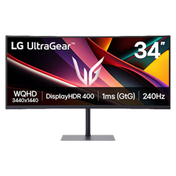 LG UltraGear G6 34G630A-B 34" 240Hz 1ms HDMI DP USB-C FreeSync Premium HDR400 WQHD VA Curved 1500R Gaming Monitör