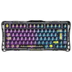 GravaStar Mercury K1 Lite RGB Linear Key Switch Türkçe Q Transparent Siyah Kablosuz Gaming Klavye