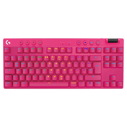 Logitech G PRO X TKL LIGHTSPEED Kablosuz İngilizce Tactile Magenta Gaming Klavye