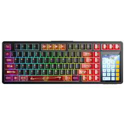 Aula L99 Raindrop Switch Hot Swap 4" Ekranlı RGB Kırmızı Kablosuz Gaming Klavye
